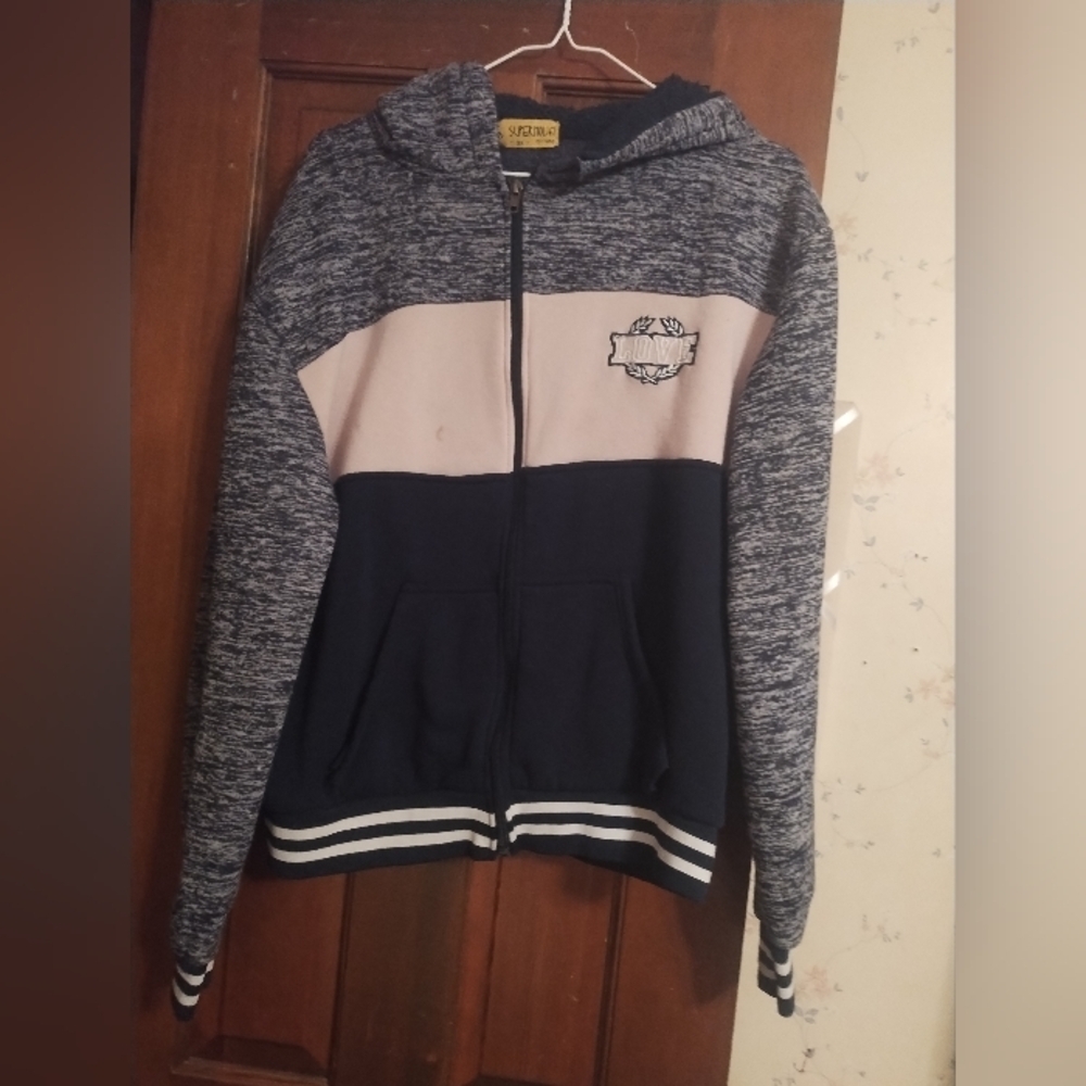 Size 3x pink sweat jacket by super nova